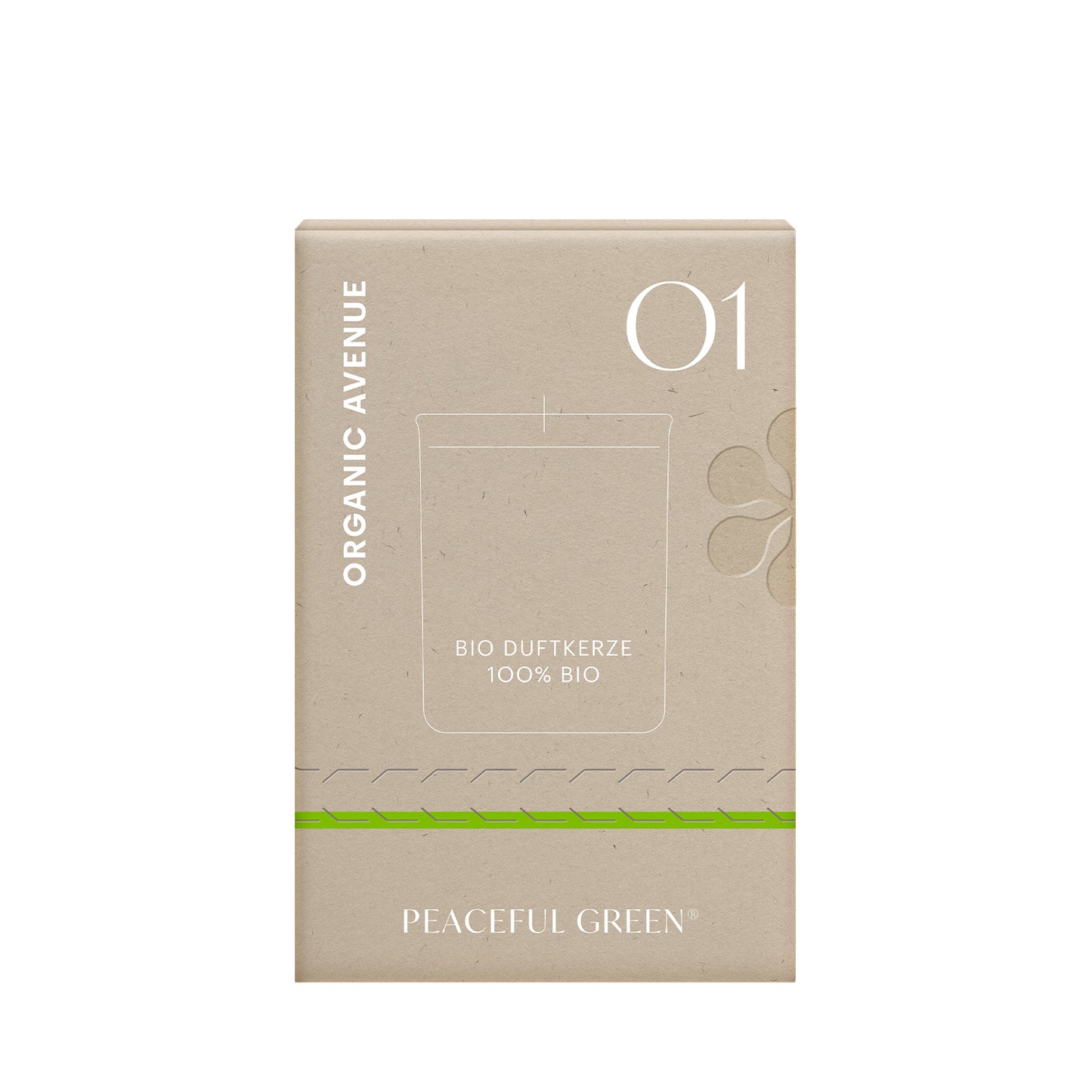 PEACEFUL GREEN ORGANIC SCENTED CANDLE (175 gr.)