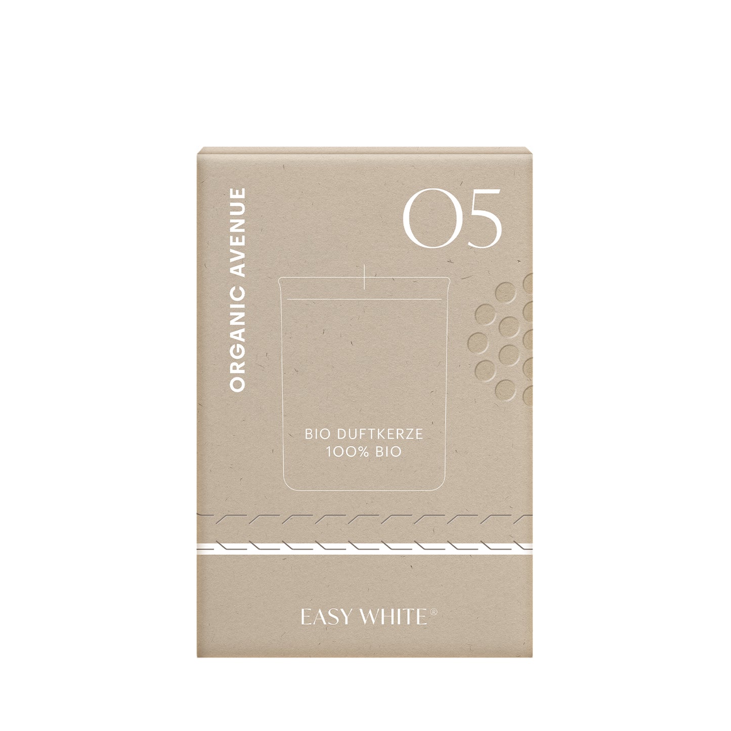 EASY WHITE ORGANIC SCENTED CANDLE (175 gr.)