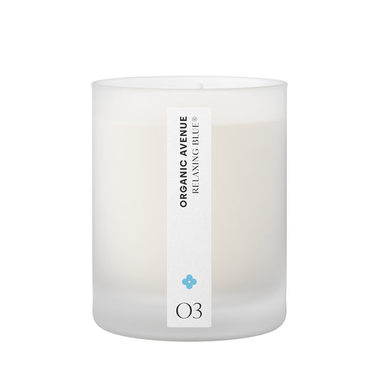 RELAXING BLUE ORGANIC SCENTED CANDLE (175 gr.)