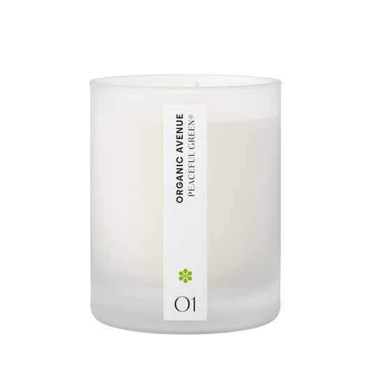 PEACEFUL GREEN ORGANIC SCENTED CANDLE (175 gr.)