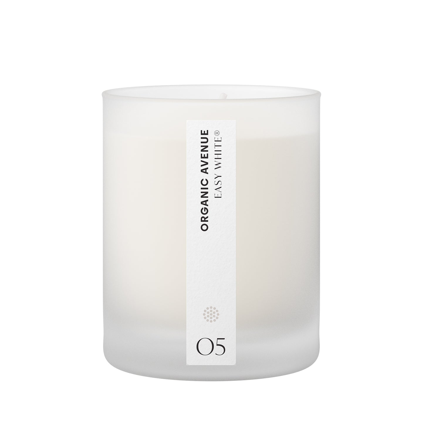 EASY WHITE ORGANIC SCENTED CANDLE (175 gr.)